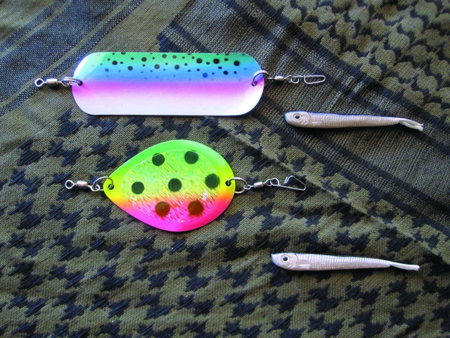 3 foot lake troll  flasher trolling trout lures 