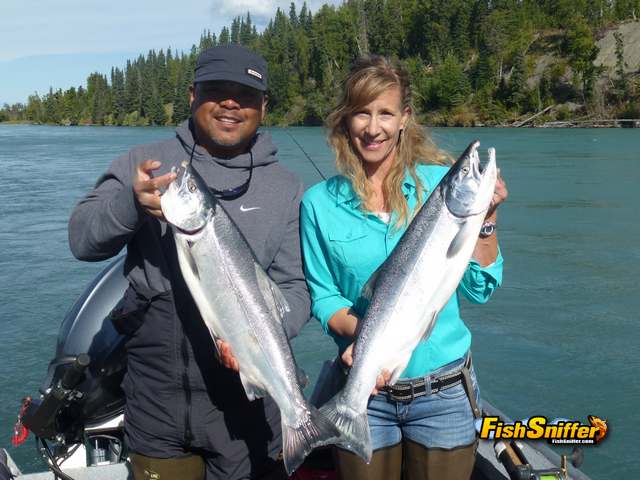 Silver and Coho Salmon Fishing on the Kenai River