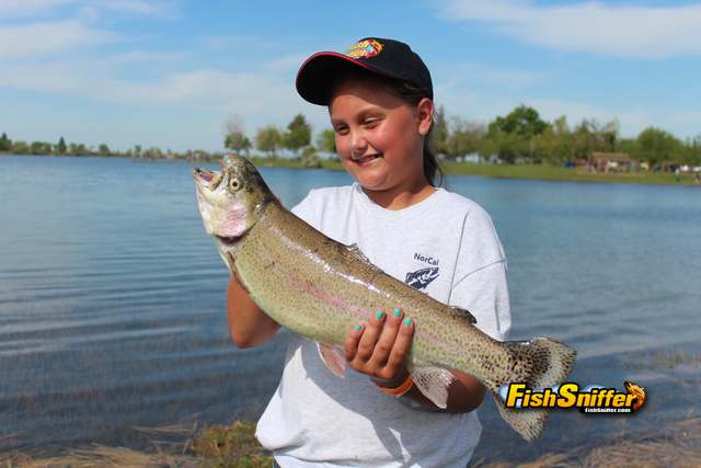 Maddy with big trout_web