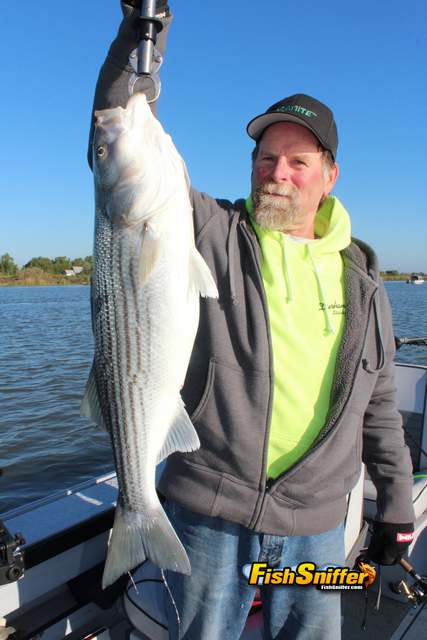 Mike with stripers_web