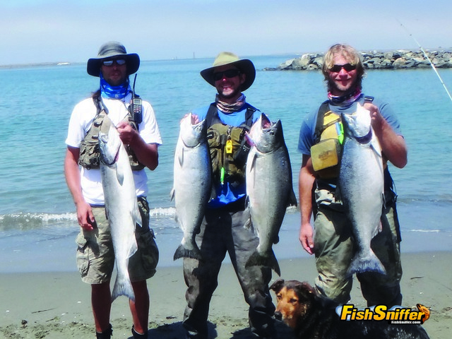 Chris Mayes, Matthew Mays and Rob had an outstanding kayak fishing adventure on Humboldt Bay on August 1.