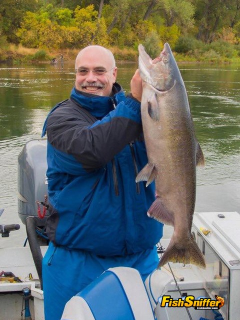 Here’s a shot of Allen Bonslett on his last fishing trip, a fall salmon fishing adventure on the Sacramento River.