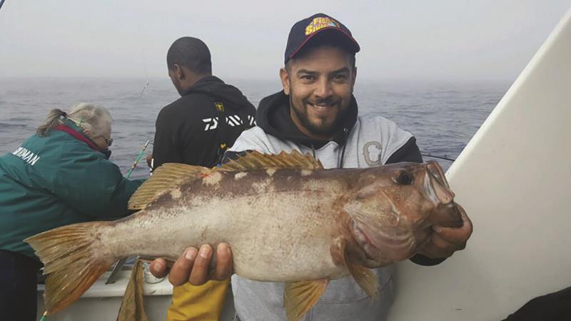 This Fish Sniffer reader booked a trip on the California Dawn and landed a limit of rockfish including this awesome olive.