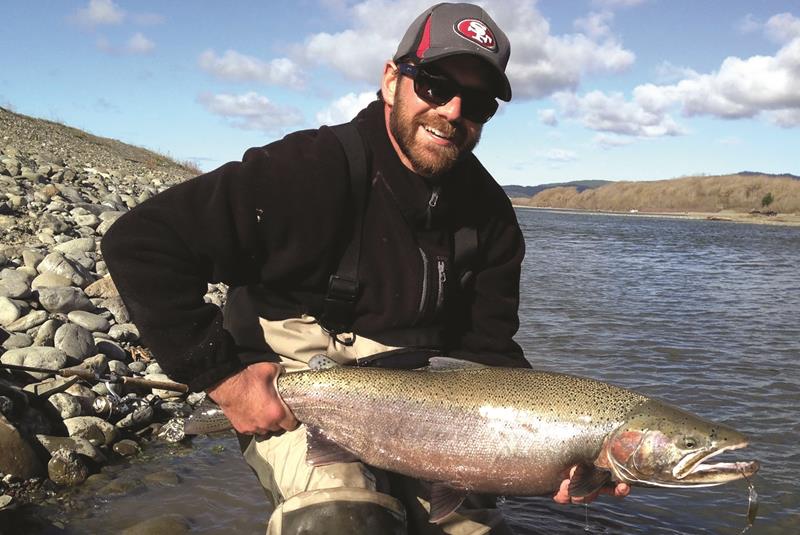 Fish Sniffer Field Editor Mike McNeilly used a spoon to tempt this big male steelhead while fishing the Eel River.