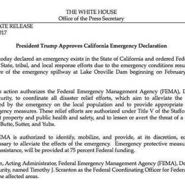 Trump administration approves Governor Brown’s disaster relief requests