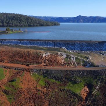 Lake Oroville surges over emergency spillway for first time in history