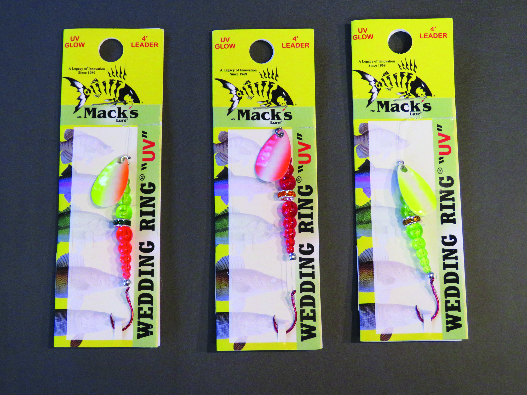 3] Mack's Classic Wedding Ring Double Whammy Kokanee Trolling Fishing Lures  Lot