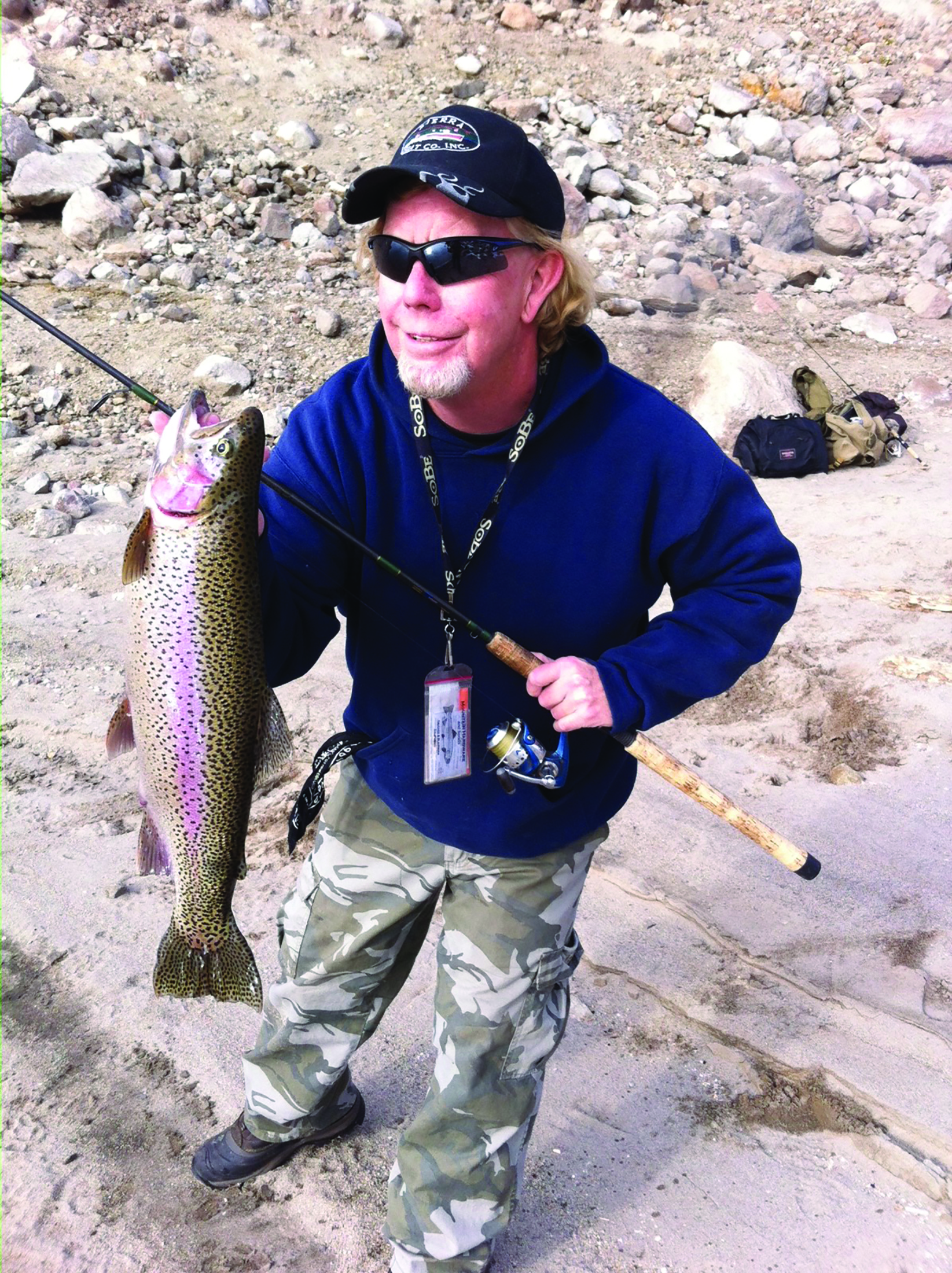 Luhr-Jensen Krocodile Spoon - Rainbow Trout