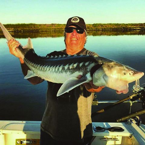 This angler hit the West Delta with Captain Anthony Langes this March and was rewarded with this dandy sturgeon.