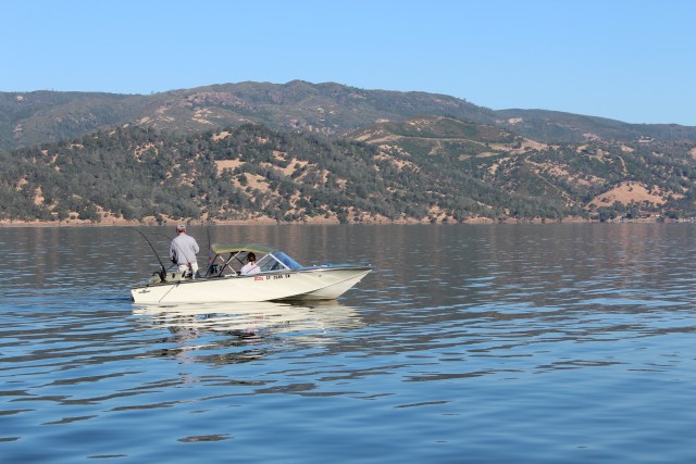Trolling for trout and salmon is popular year round on Lake Berryessa. 