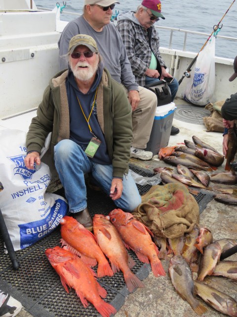 Big Farallon Island rockfish were on the chomp during the July 14 Cal Kellogg School of Fishing adventure aboard the Goldeneye 2000. Many of the anglers that joined Cal on the trip scored sacks of fish that weighed over 50 pounds!