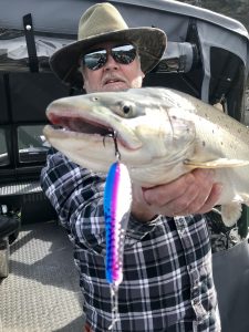 Fishing - Trolling for trout on Shasta Lake