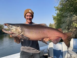 Salmon Fishing on River and Stream